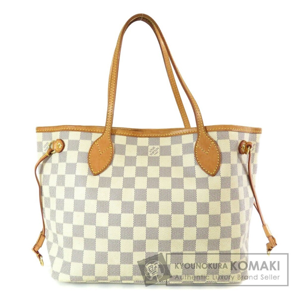 Louis Vuitton Neverfull Tote Bag Damier Canvas Gold